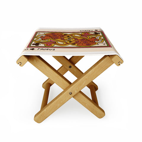 Kira Taurus Playing Card Folding Stool