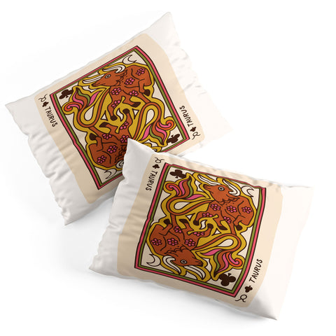 Kira Taurus Playing Card Pillow Shams