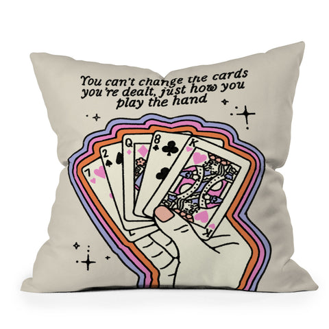 Kira The Hand Outdoor Throw Pillow
