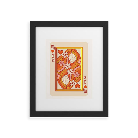 Kira Virgo Playing Card Framed Art Print