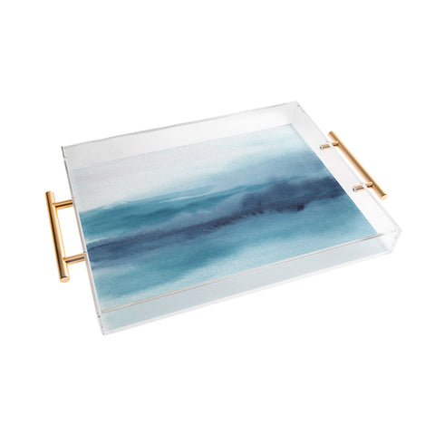 Kris Kivu Abstract Landscape Painting Acrylic Tray