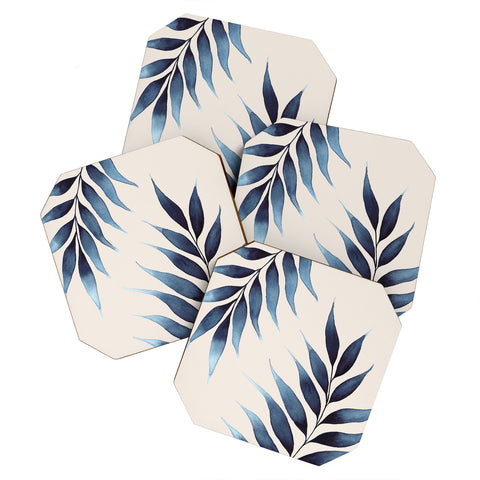 Kris Kivu Blue Botanicals No 6 Coaster Set