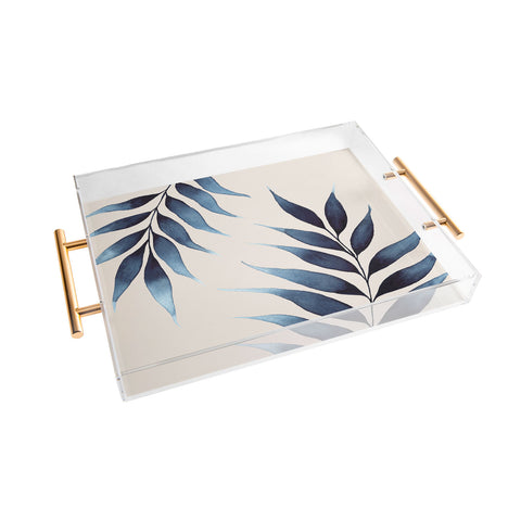 Kris Kivu Blue Botanicals No 6 Acrylic Tray