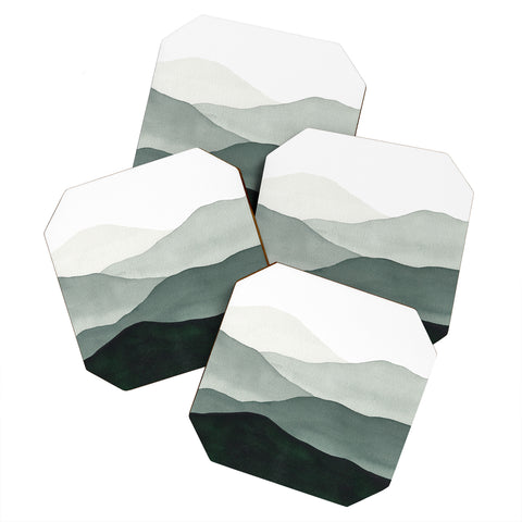 Kris Kivu Green Mountains Coaster Set