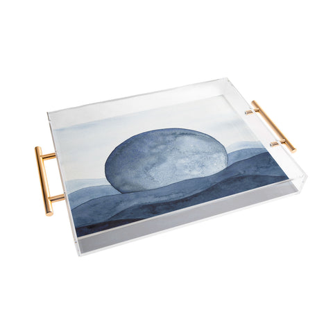 Kris Kivu Moon Landscape Acrylic Tray