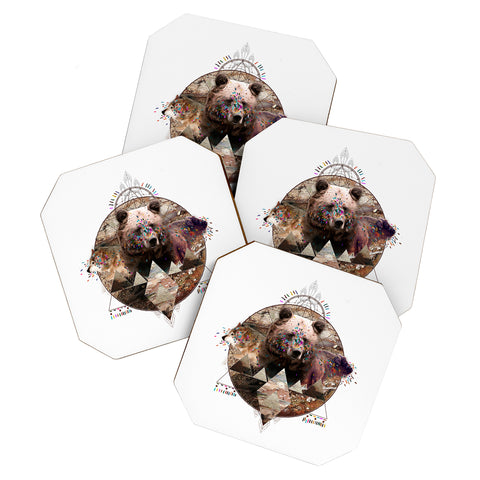 Kris Tate ANIMAL ECHOES Coaster Set