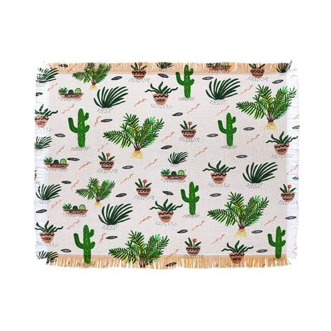 Kris Tate Plants Are My Friends Throw Blanket