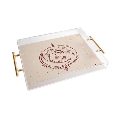 Kris Tate SHELT MOON DESERT Acrylic Tray