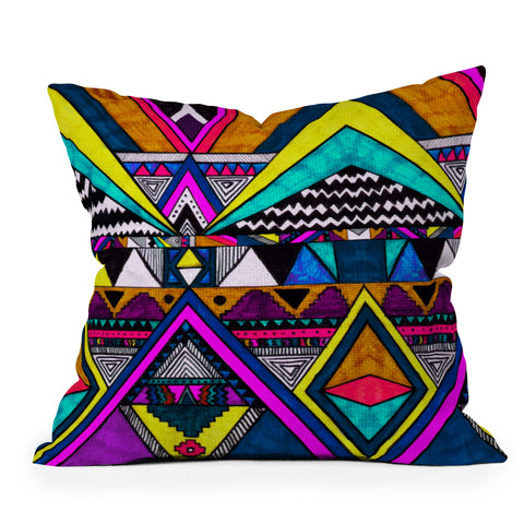 Kris Tate Tribal 2 Outdoor Throw Pillow