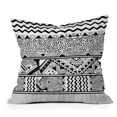 Kris Tate Tribal 3 Outdoor Throw Pillow