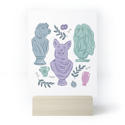 KrissyMast Ancient Greek Dogs Statue Mini Art Print