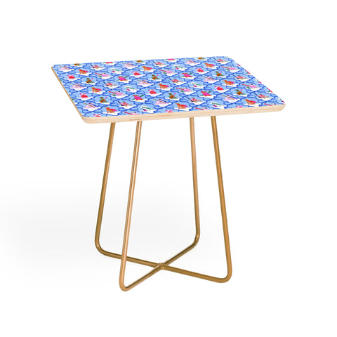 KrissyMast Apres Ski Dogs with Bows Side Table