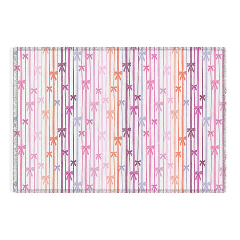 KrissyMast Bow Stripes Outdoor Rug