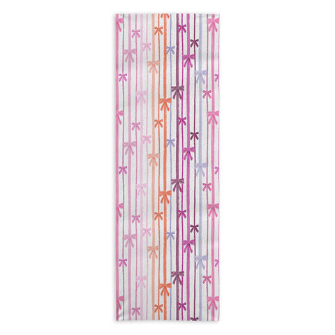 KrissyMast Bow Stripes Yoga Towel