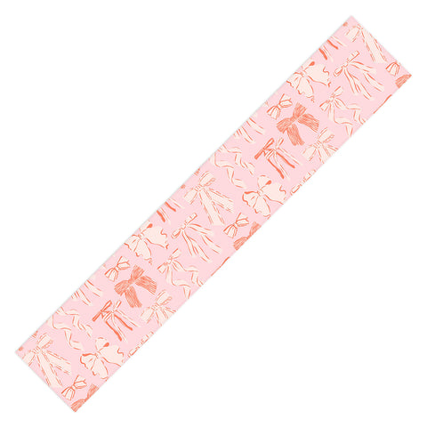 KrissyMast Bows in pink and cream Table Runner