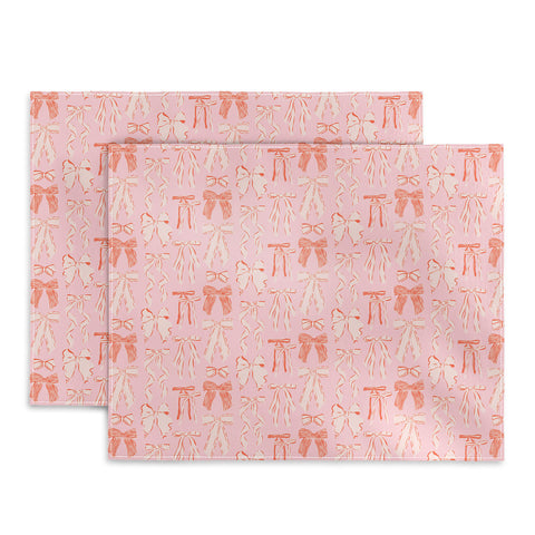 KrissyMast Bows in pink and cream Placemat