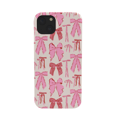 KrissyMast Bows in red and pink Phone Case