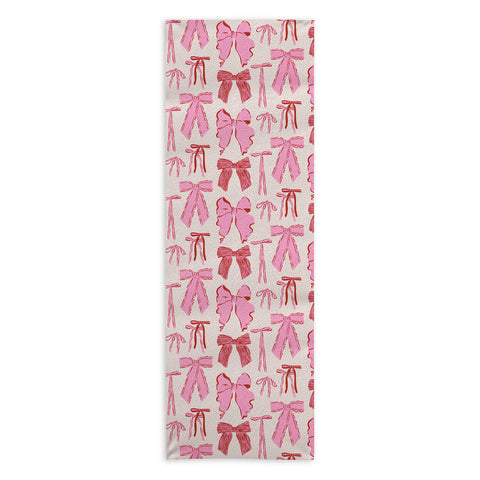 KrissyMast Bows in red and pink Yoga Towel