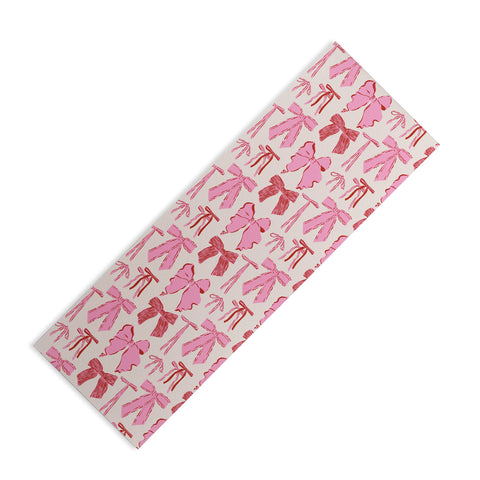 KrissyMast Bows in red and pink Yoga Mat