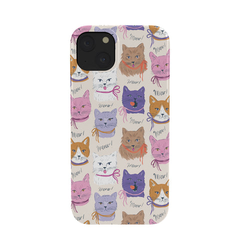 KrissyMast Cats in Purple and Brown Phone Case
