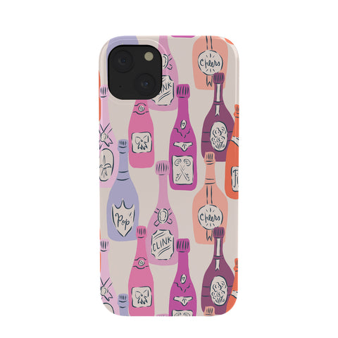 KrissyMast Champagne Bottles on Shelf Phone Case