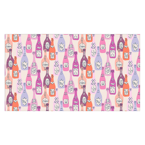 KrissyMast Champagne Bottles on Shelf Tablecloth