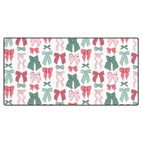 KrissyMast Christmas Bows I Desk Mat