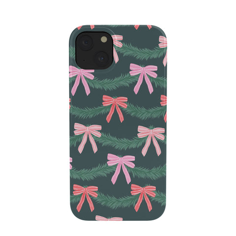 KrissyMast Christmas Garland with Bows Phone Case
