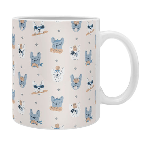 KrissyMast French Bulldogs with Pastries Coffee Mug