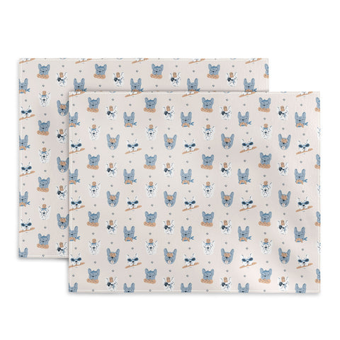 KrissyMast French Bulldogs with Pastries Placemat