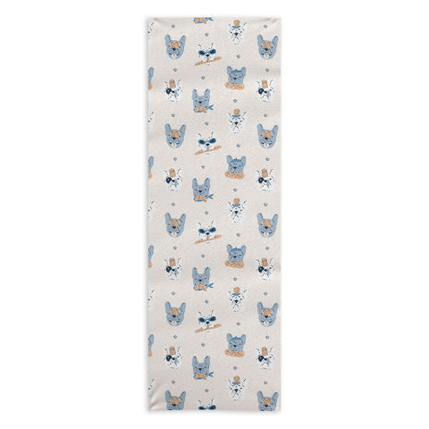 KrissyMast French Bulldogs with Pastries Yoga Towel