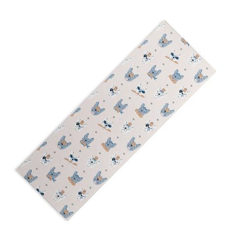 KrissyMast French Bulldogs with Pastries Yoga Mat