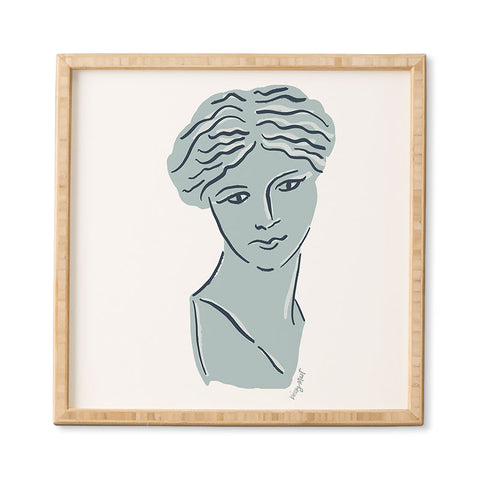 KrissyMast Goddess Aphrodite Greek Sculpture Framed Wall Art