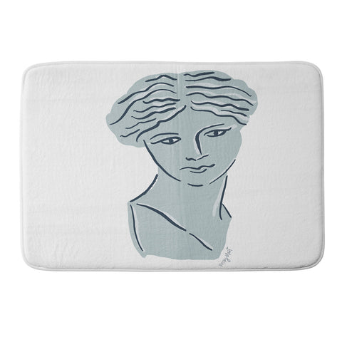 KrissyMast Goddess Aphrodite Greek Sculpture Memory Foam Bath Mat