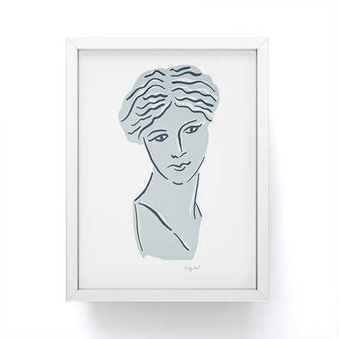 KrissyMast Goddess Aphrodite Greek Sculpture Framed Mini Art Print
