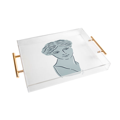 KrissyMast Goddess Aphrodite Greek Sculpture Acrylic Tray