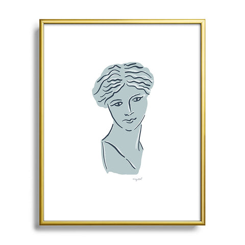 KrissyMast Goddess Aphrodite Greek Sculpture Metal Framed Art Print