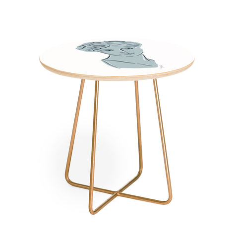 KrissyMast Goddess Aphrodite Greek Sculpture Round Side Table