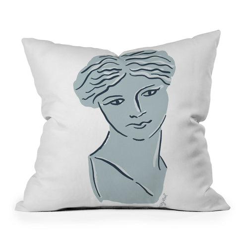 KrissyMast Goddess Aphrodite Greek Sculpture Outdoor Throw Pillow