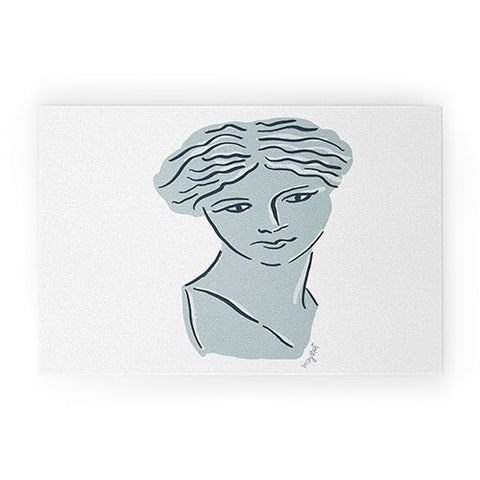 KrissyMast Goddess Aphrodite Greek Sculpture Welcome Mat