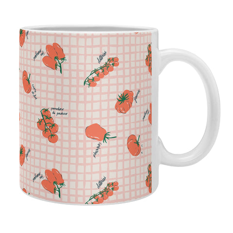 KrissyMast Italian Tomatoes on Gingham Coffee Mug