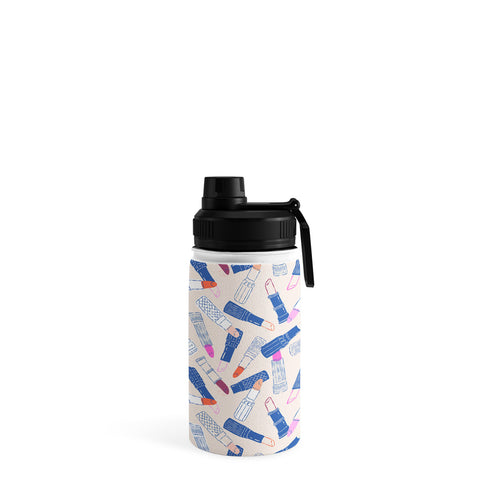 KrissyMast Lipstick Tubes Illustration Water Bottle