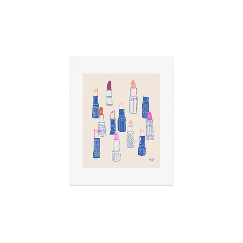 KrissyMast Lipstick Tubes Illustration Art Print
