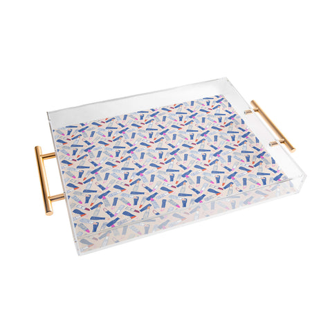 KrissyMast Lipstick Tubes Illustration Acrylic Tray