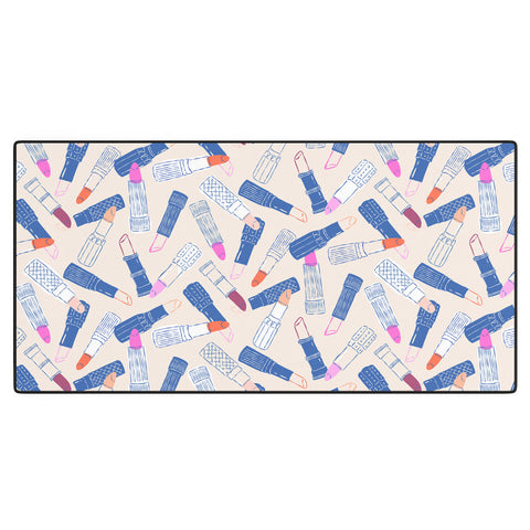 KrissyMast Lipstick Tubes Illustration Desk Mat
