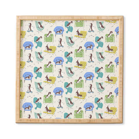 KrissyMast Midcentury Modern Chairs Framed Wall Art