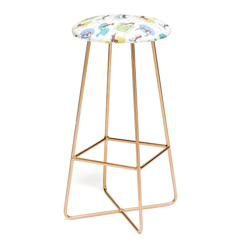 KrissyMast Midcentury Modern Chairs Bar Stool