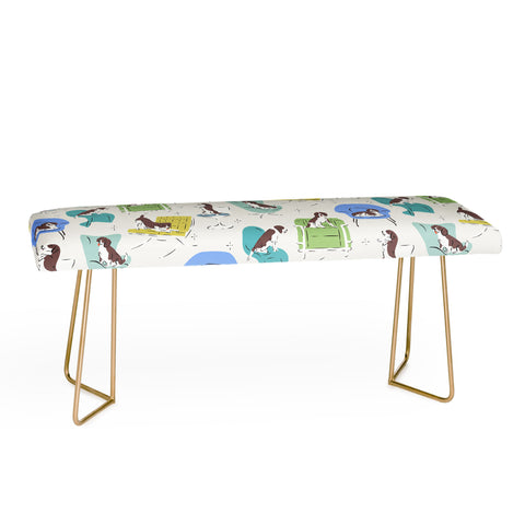 KrissyMast Midcentury Modern Chairs Bench