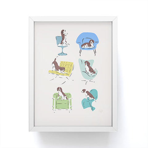 KrissyMast Midcentury Modern Chairs Framed Mini Art Print