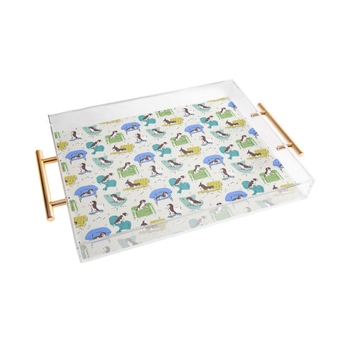 KrissyMast Midcentury Modern Chairs Acrylic Tray